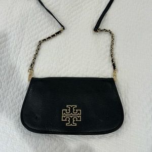 Tory Burch gold and black bag